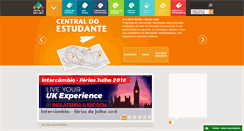 Desktop Screenshot of centraldoestudante.com.br