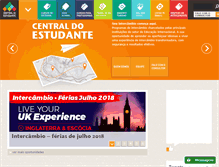 Tablet Screenshot of centraldoestudante.com.br